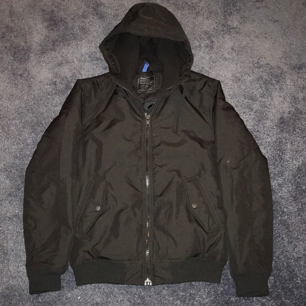H&M Divided Hooded Bomber Jacket
